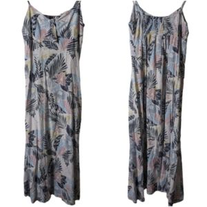 Go barefoot others follow Tropical spaghetti strap dress